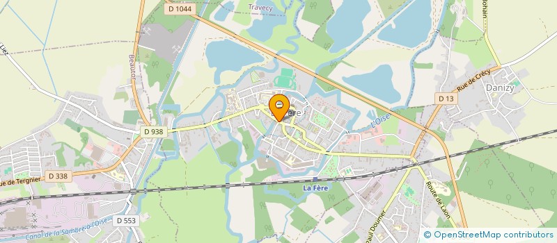 localisation de l'entreprise FUSION à LA FERE