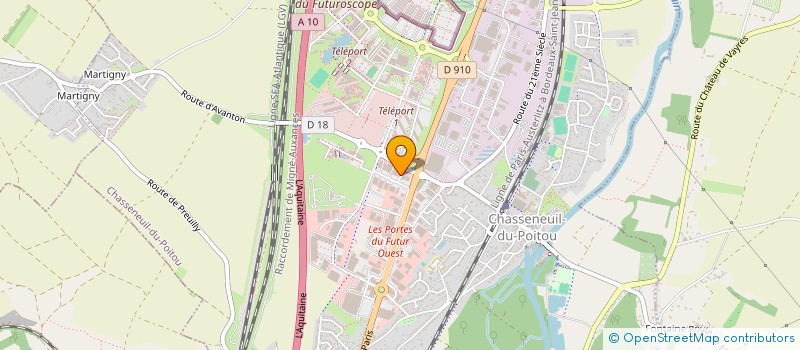 localisation de l'entreprise FUSION 91  CHASSENEUIL-DU-POITOU