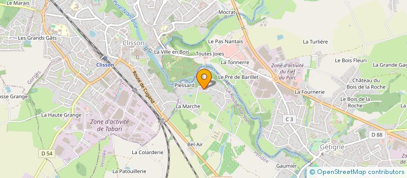 localisation de l'entreprise FUSION  CUGAND