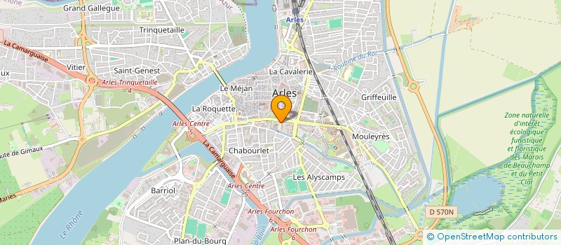 localisation de l'entreprise FUSION  ARLES