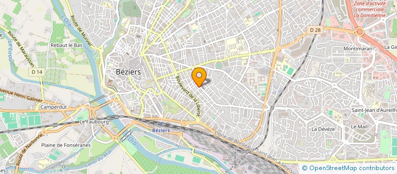 localisation de l'entreprise FUSION & CO  BEZIERS