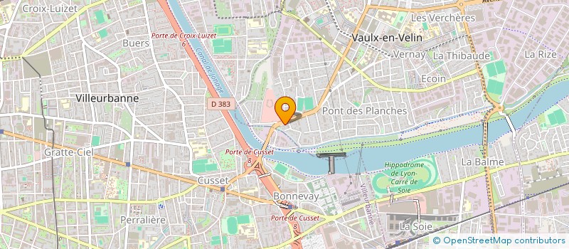 localisation de l'entreprise FUSION CREW  VAULX-EN-VELIN