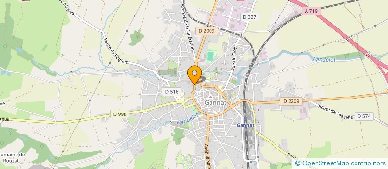 localisation de l'entreprise FUSION DANSE GANNAT  GANNAT