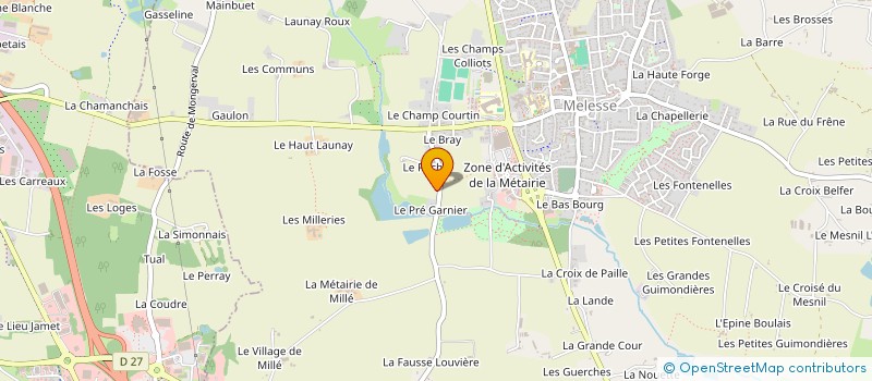 localisation de l'entreprise FUSION DANSE & HANDICAP  MELESSE