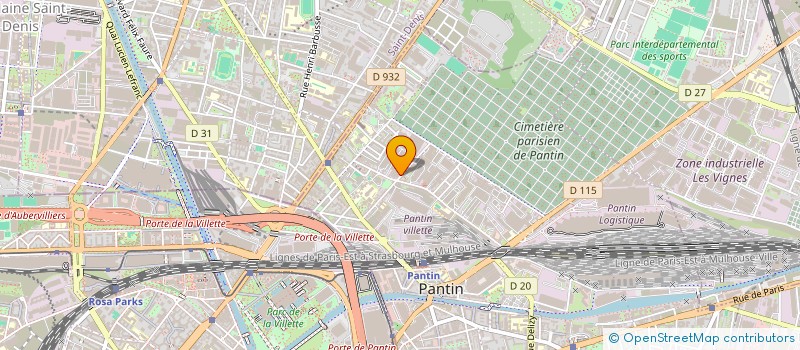 localisation de l'entreprise FUSION DES CARAIBES  PANTIN