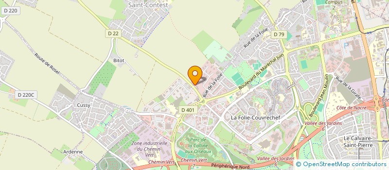 localisation de l'entreprise FUSION-EM  SAINT-CONTEST