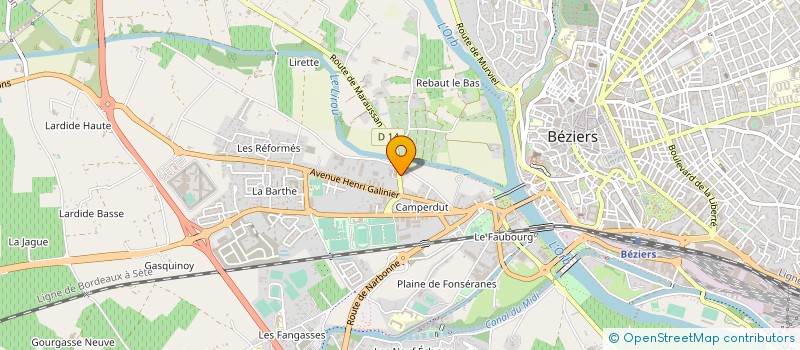 localisation de l'entreprise FUSION ENERGIE PLUS à BEZIERS