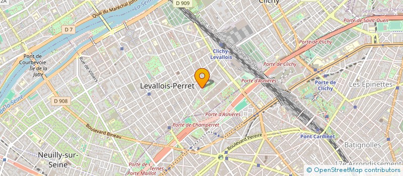 localisation de l'entreprise FUSION FERMETURES à LEVALLOIS-PERRET