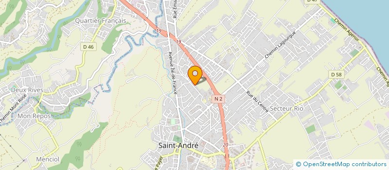 localisation de l'entreprise FUSION FROID 974  SAINT-ANDRE