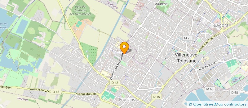 localisation de l'entreprise FUSION IMMO  CUGNAUX