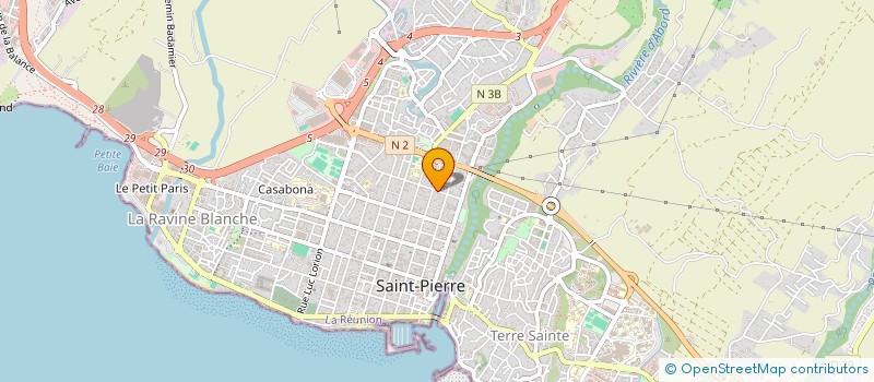 localisation de l'entreprise FUSION INTERNATIONAL BLACKBALL REUNION  SAINT-PIERRE