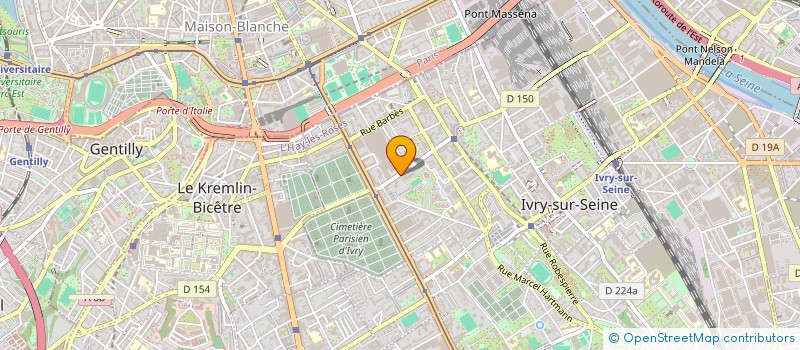 localisation de l'entreprise FUSION OFFICE 4A  IVRY-SUR-SEINE
