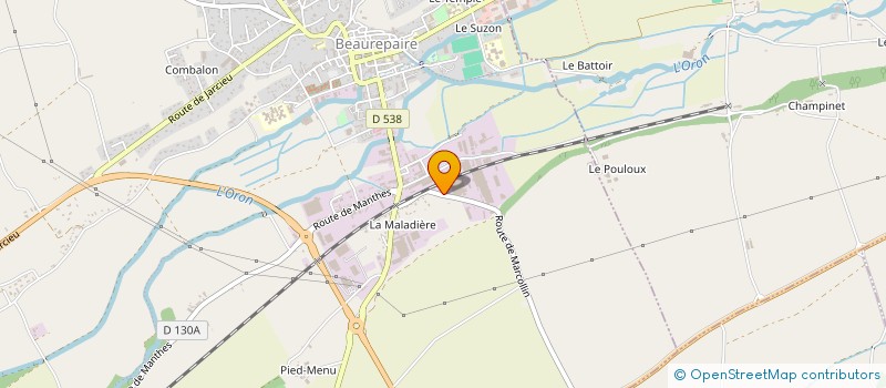 localisation de l'entreprise FUSION POSE à BEAUREPAIRE