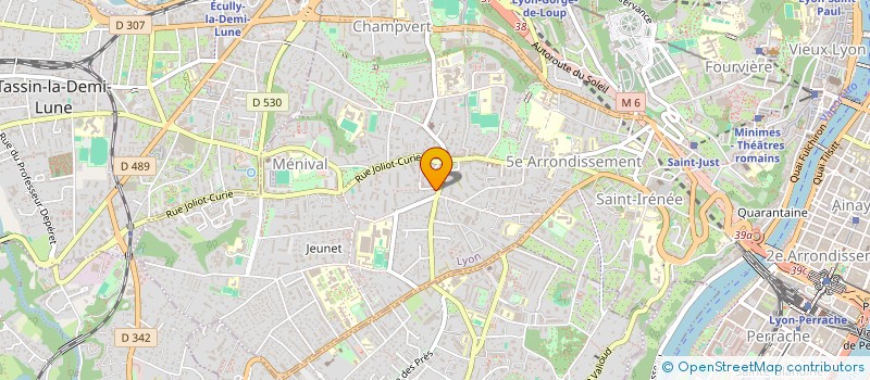 localisation de l'entreprise FUSION RH à LYON