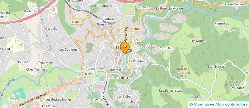 localisation de l'entreprise FUSION SUD à THIERS