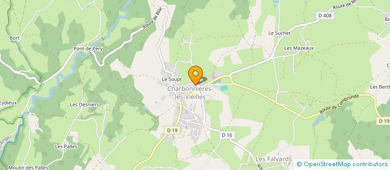 localisation de l'entreprise FUSIONS à CHARBONNIERES-LES-VIEILLES