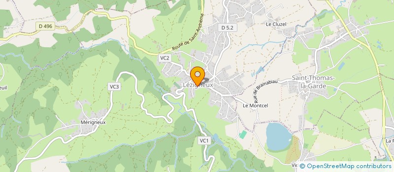 localisation de l'entreprise FUSTEL AMENAGEMENT  LEZIGNEUX