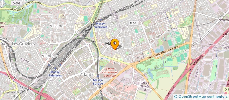 localisation de l'entreprise FUSTEL DE COULANGE à MASSY