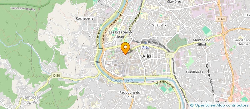 localisation de l'entreprise FUSTIER  ALES