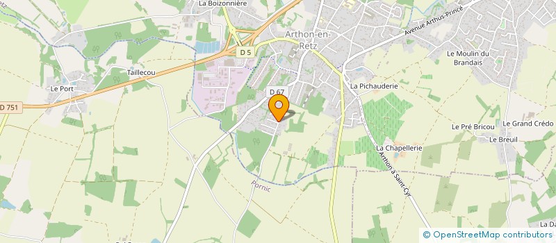 localisation de l'entreprise FUSTY  CHAUMES-EN-RETZ