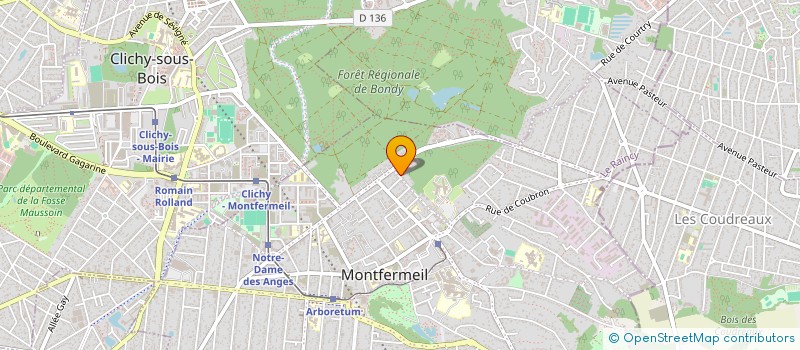 localisation de l'entreprise FUTAIE à MONTFERMEIL
