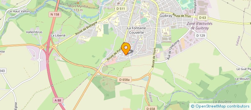 localisation de l'entreprise FUTCAL CLUB DE FALAISE  FALAISE