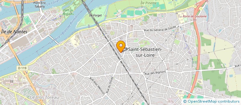 localisation de l'entreprise FUTE SERVICE L.A à SAINT-SEBASTIEN-SUR-LOIRE