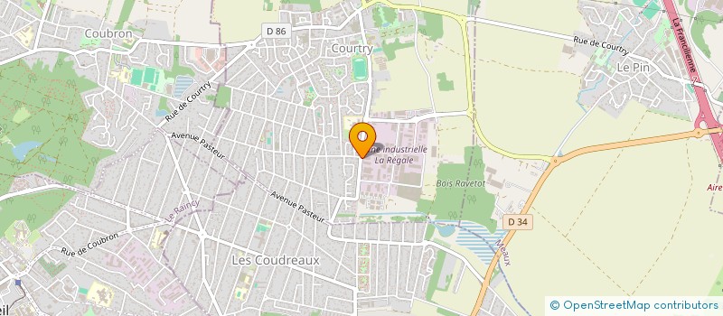 localisation de l'entreprise FUTFAB à COURTRY