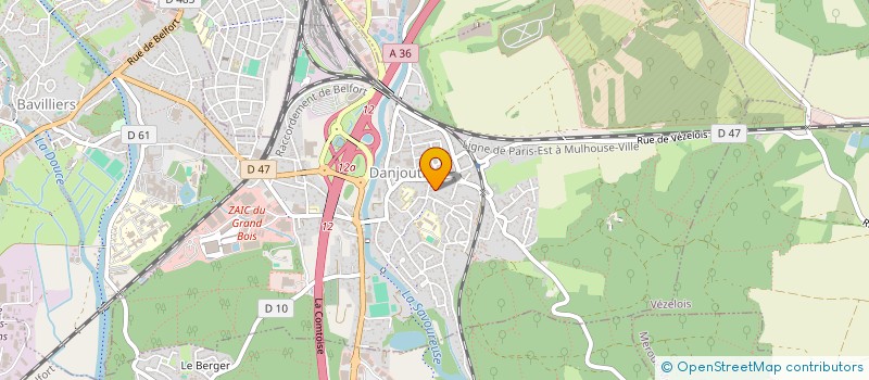 localisation de l'entreprise FUTINVEST à DANJOUTIN