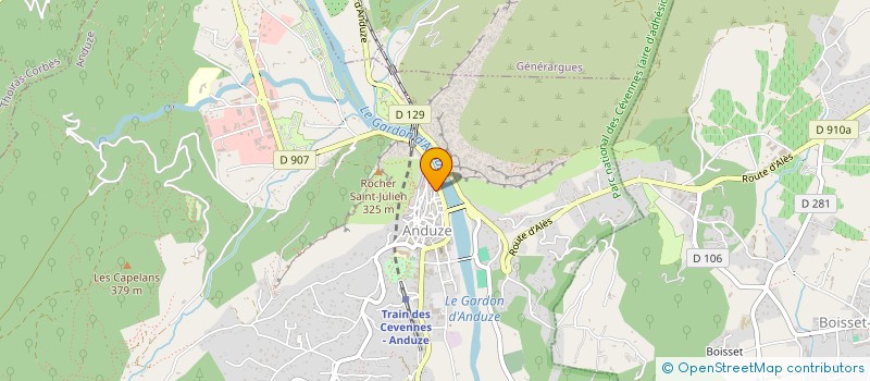 localisation de l'entreprise FUTSAL ANDUZIEN  ANDUZE