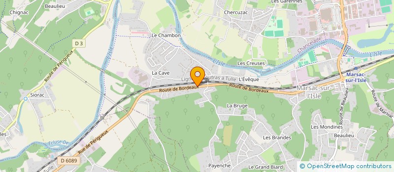 localisation de l'entreprise FUTSAL CLUB DE MARSAC  MARSAC-SUR-L'ISLE