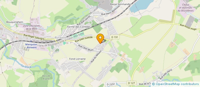 localisation de l'entreprise FUTSAL CLUB RINXENT  RINXENT