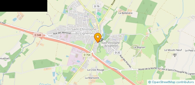 localisation de l'entreprise FUTSAL FEMININ LIGNERONNAIS (FFL)  SAINT-CHRISTOPHE-DU-LIGNERON