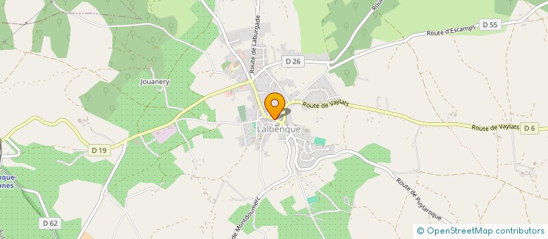 localisation de l'entreprise FUTSAL LALBENQUE  LALBENQUE