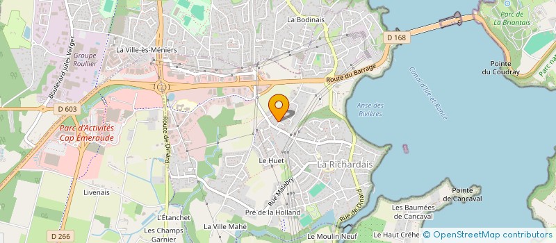 localisation de l'entreprise FUTSAL LOISIRS LA RICHARDAIS  LA RICHARDAIS