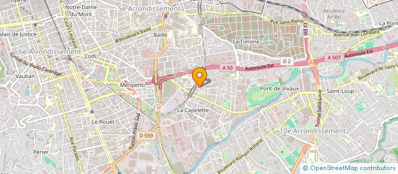 localisation de l'entreprise FUTUR 13 EVENTS (F13EV) à MARSEILLE