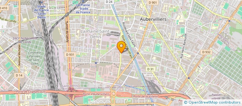 localisation de l'entreprise FUTUR à AUBERVILLIERS