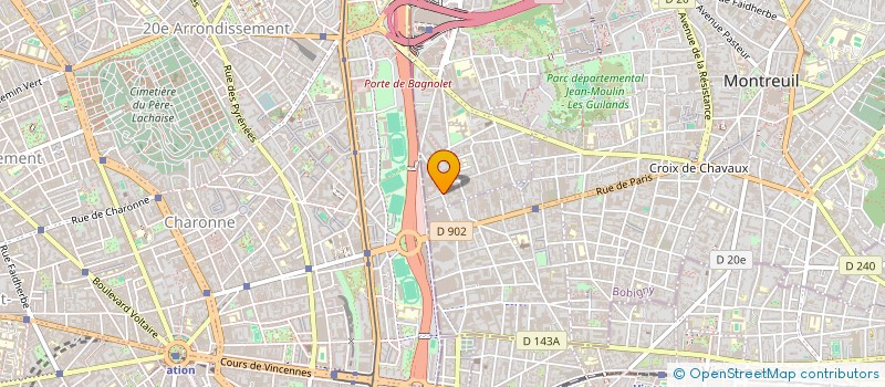 localisation de l'entreprise FUTUR à BAGNOLET