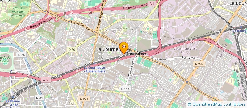 localisation de l'entreprise FUTUR à LA COURNEUVE