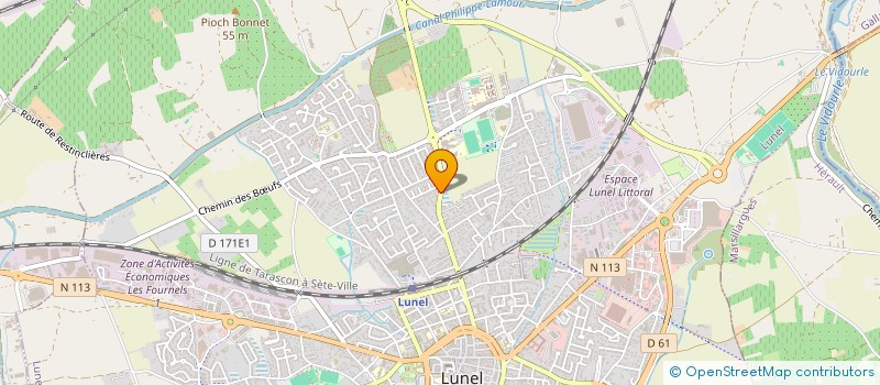 localisation de l'entreprise FUTUR  LUNEL