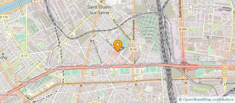 localisation de l'entreprise FUTUR ANTERIEUR à SAINT-OUEN-SUR-SEINE