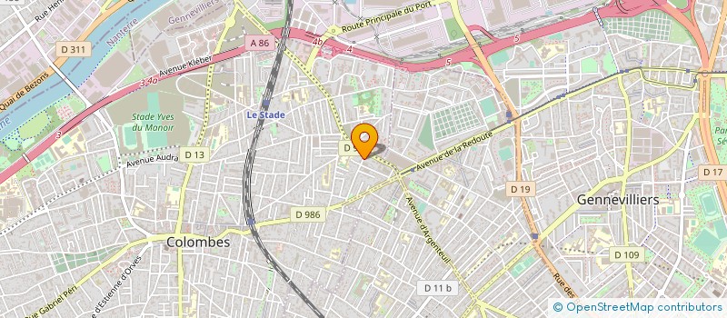 localisation de l'entreprise FUTUR CONNECT  COLOMBES