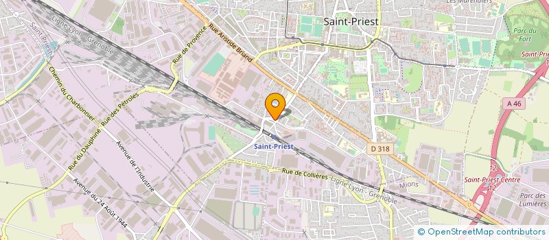 localisation de l'entreprise FUTUR ENERGY  SAINT-PRIEST