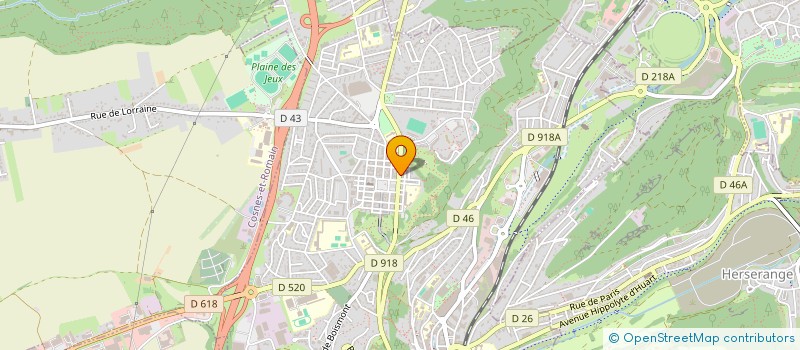 localisation de l'entreprise FUTUR GAMES DIFFUSION à LONGWY