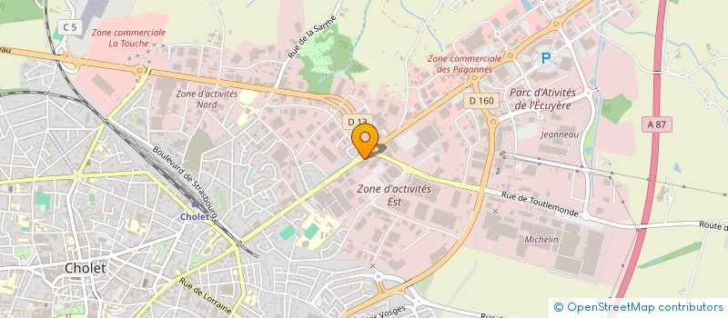 localisation de l'entreprise FUTUR INTERIEUR 49 à CHOLET