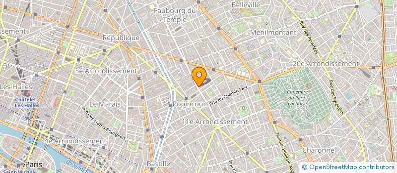 localisation de l'entreprise FUTUR VOYAGES INTERNATIONAL à PARIS