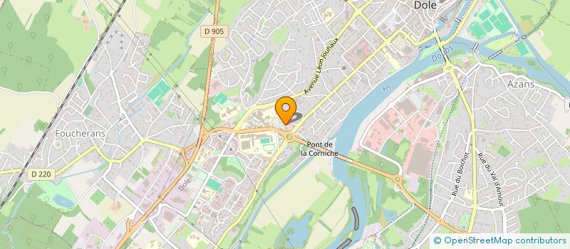 localisation de l'entreprise FUTURA à DOLE