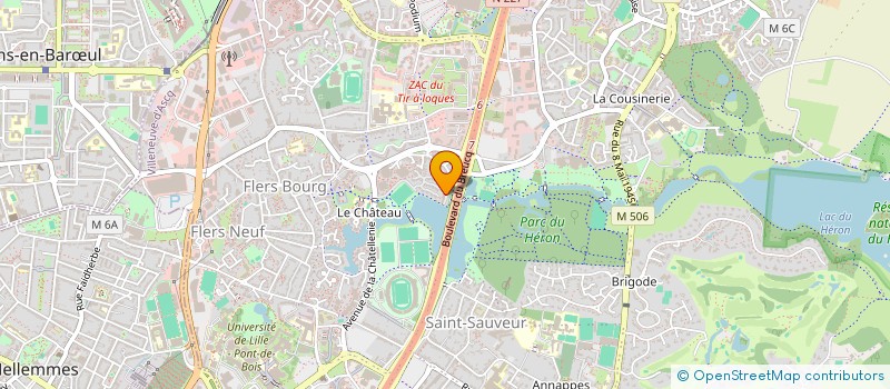 localisation de l'entreprise FUTURA à VILLENEUVE-D'ASCQ