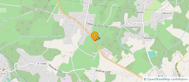 localisation de l'entreprise FUTURA ATBA  SADIRAC