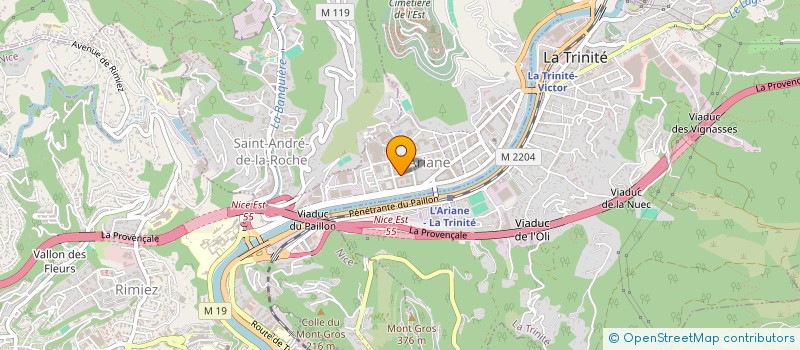 localisation de l'entreprise FUTURA DESIGN  NICE